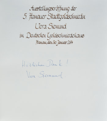 Goldenesbuch Seite 23 Stadtgoldschmiedin 2014