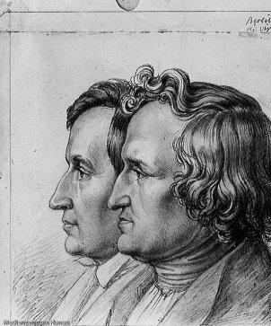 Grimm-doppelporträt Von Emil Grimm